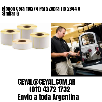 Ribbon Cera 110×74 Para Zebra Tlp 2844 O Similar G