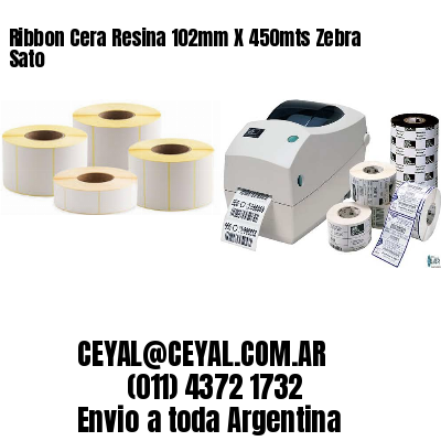 Ribbon Cera Resina 102mm X 450mts Zebra Sato