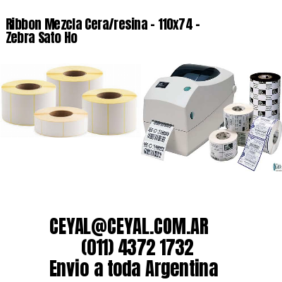 Ribbon Mezcla Cera/resina – 110×74 – Zebra Sato Ho