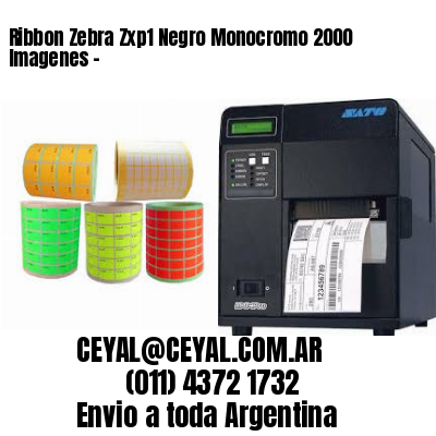 Ribbon Zebra Zxp1 Negro Monocromo 2000 Imagenes –