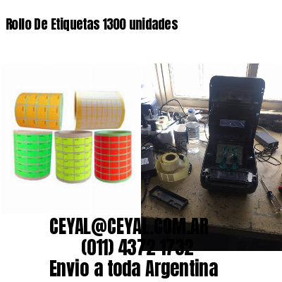 Rollo De Etiquetas 1300 unidades