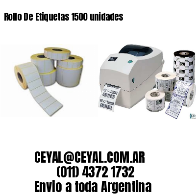 Rollo De Etiquetas 1500 unidades