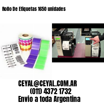 Rollo De Etiquetas 1650 unidades