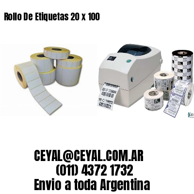 Rollo De Etiquetas 20 x 100