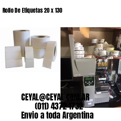 Rollo De Etiquetas 20 x 130