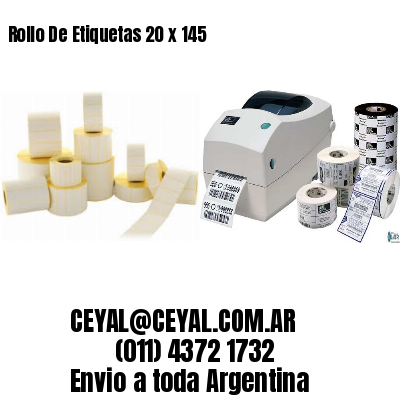 Rollo De Etiquetas 20 x 145