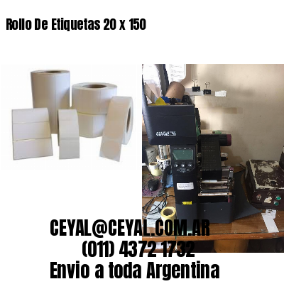 Rollo De Etiquetas 20 x 150