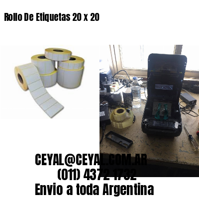 Rollo De Etiquetas 20 x 20