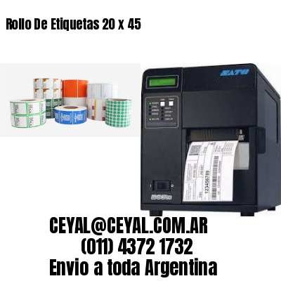 Rollo De Etiquetas 20 x 45