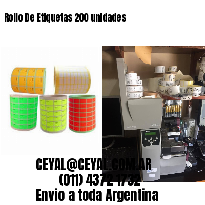 Rollo De Etiquetas 200 unidades