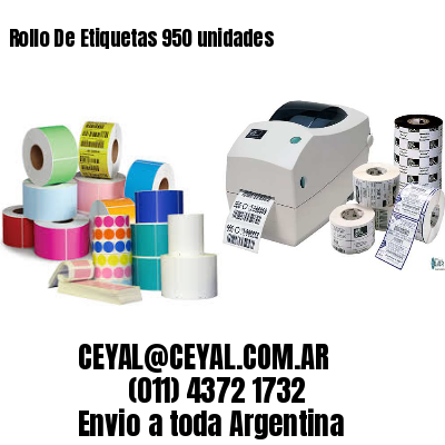 Rollo De Etiquetas 950 unidades