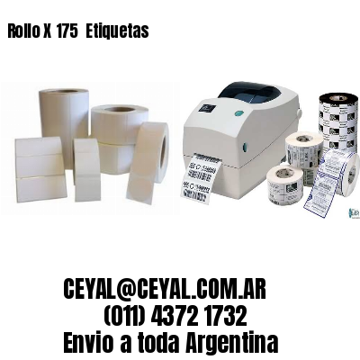 Rollo X 175  Etiquetas