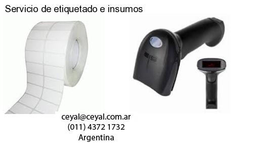 Servicio de etiquetado e insumos