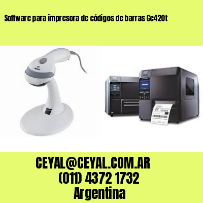 Software para impresora de códigos de barras Gc420t