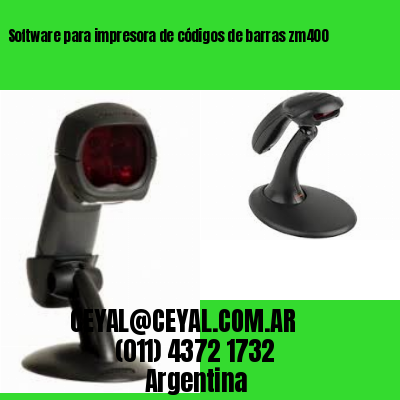 Software para impresora de códigos de barras zm400