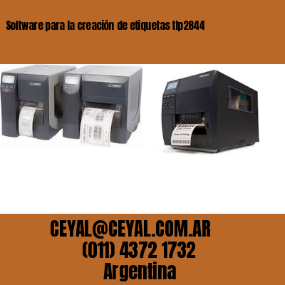 Software para la creación de etiquetas tlp2844