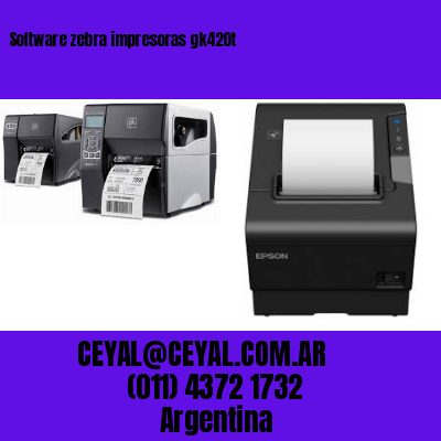 Software zebra impresoras gk420t