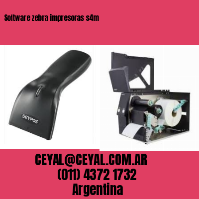 Software zebra impresoras s4m