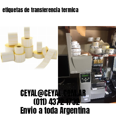 etiquetas de transferencia termica