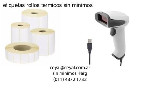 etiquetas rollos termicos sin minimos