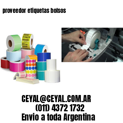 proveedor etiquetas bolsos