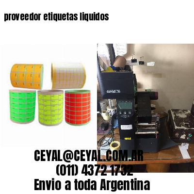 proveedor etiquetas liquidos