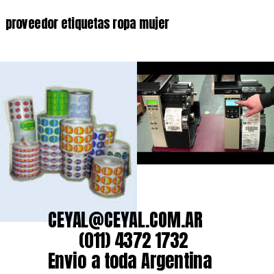 proveedor etiquetas ropa mujer