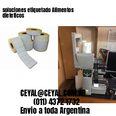 soluciones etiquetado Alimentos dieteticos