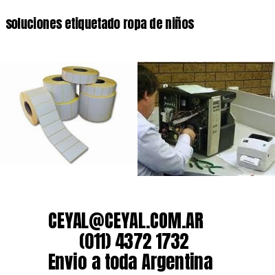 soluciones etiquetado ropa de niños