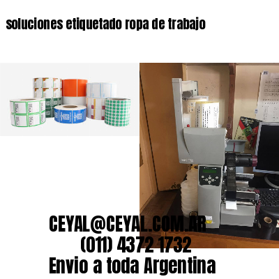 soluciones etiquetado ropa de trabajo