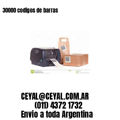 30000 codigos de barras