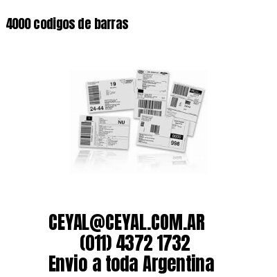 4000 codigos de barras