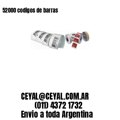 52000 codigos de barras