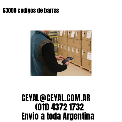 63000 codigos de barras