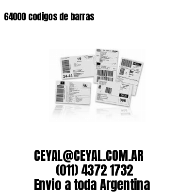 64000 codigos de barras