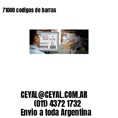 71000 codigos de barras