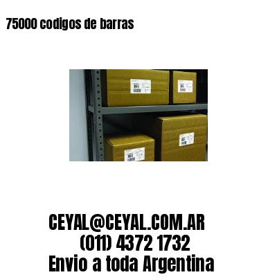 75000 codigos de barras