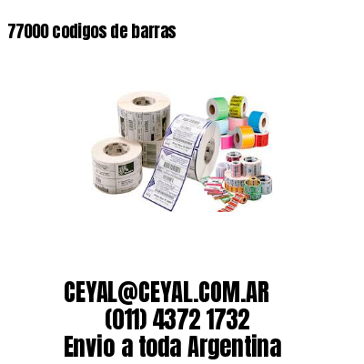77000 codigos de barras
