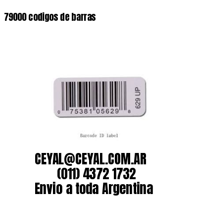 79000 codigos de barras