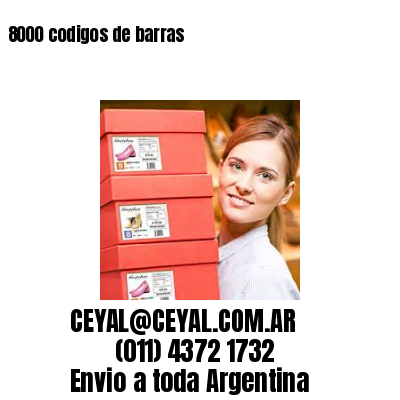 8000 codigos de barras