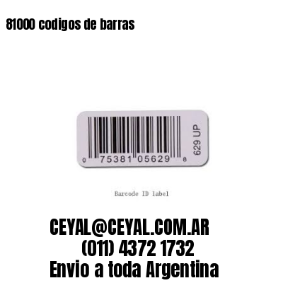 81000 codigos de barras