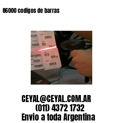 86000 codigos de barras