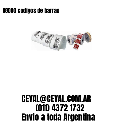 88000 codigos de barras