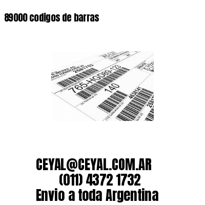 89000 codigos de barras