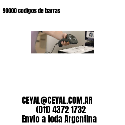 90000 codigos de barras