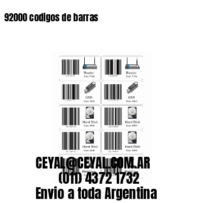 92000 codigos de barras