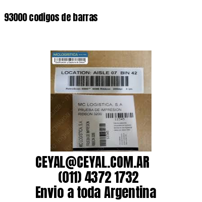 93000 codigos de barras
