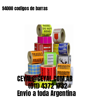 94000 codigos de barras
