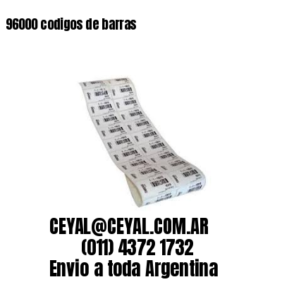 96000 codigos de barras