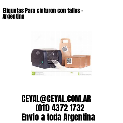 Etiquetas Para cinturon con talles – Argentina